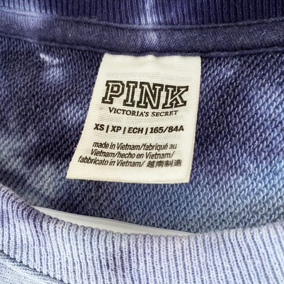 ✨SALE✨ PINK Tie Dye Cropped Sweatshirt - Picture 3 of 5